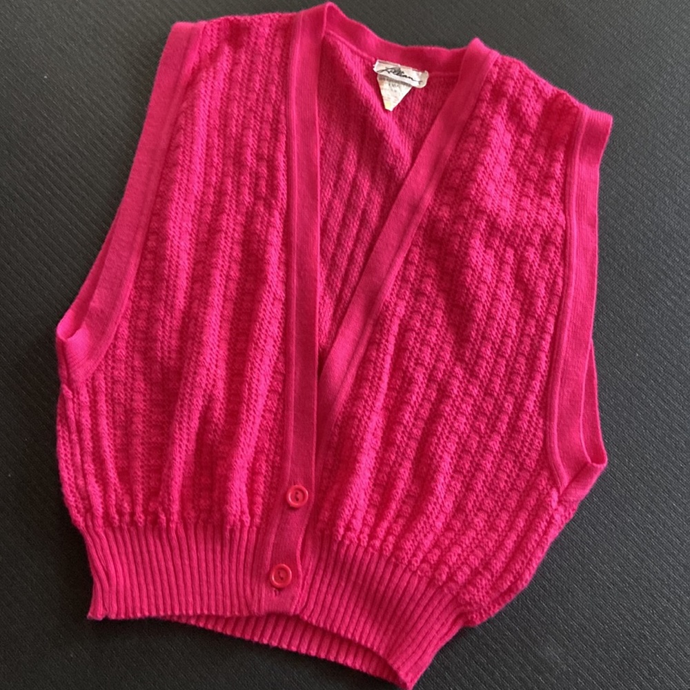 Grandma Meets 80’s Sweater Vest